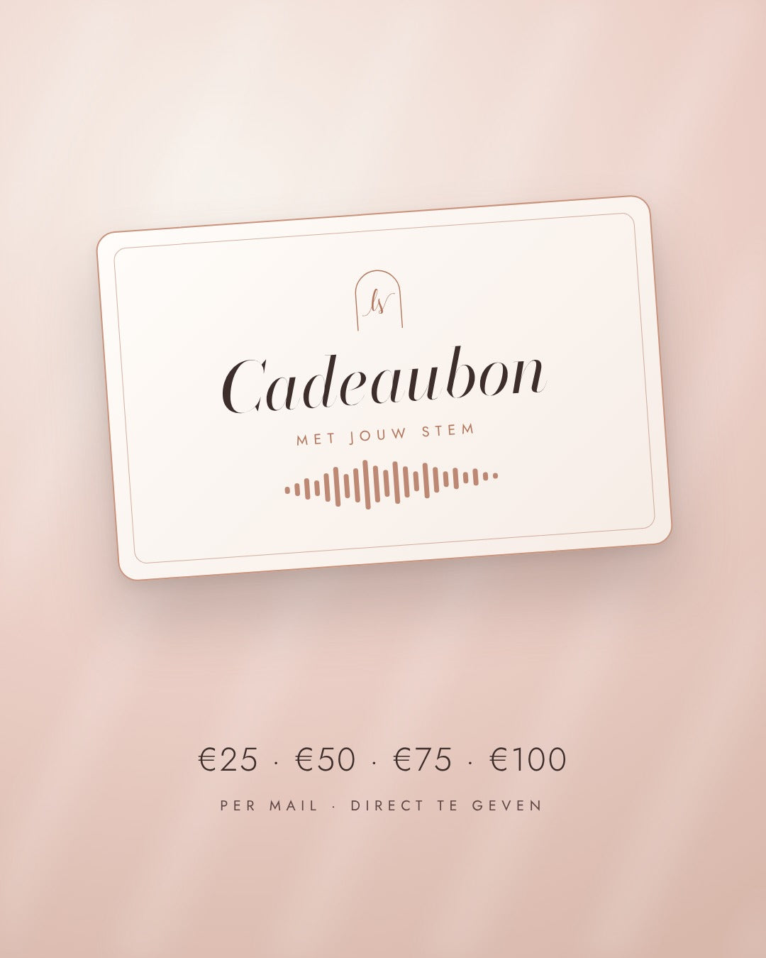 Cadeaubon met jouw stem